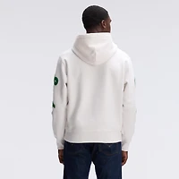 Fanatics Oatmeal Philadelphia Eagles IconicFleece Letterman Hoodie