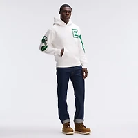 Fanatics Oatmeal Philadelphia Eagles IconicFleece Letterman Hoodie