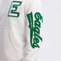 Sweat à capuche Letterman en polaire Fanatics couleur avoine Philadelphia Eagles