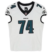 Fred Johnson Philadelphia Eagles Game-Used #74 White Jersey vs. Los Angeles Chargers on December 8, 2025