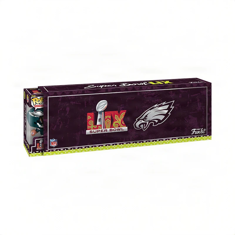 Lot de cinq figurines en vinyle POP! exclusives Funko Philadelphia Eagles Super Bowl LIX Champions Fanatics
