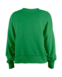 Sweat-shirt à paillettes vert Kelly New Era pour fille des Philadelphia Eagles