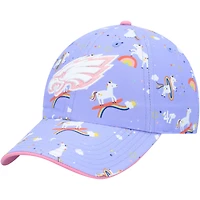 Chapeau ajustable licorne Philadelphia Eagles violet '47 pour filles d'âge préscolaire