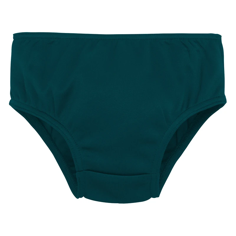 Ensemble deux pièces vert pom-pom girl Spirit des Eagles de Philadelphie pour filles d'âge préscolaire avec bloomers