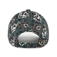 Casquette ajustable noire « 47 » pour filles, motif mural des Eagles de Philadelphie, pour le nettoyage