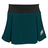 Girls Toddler Green Philadelphia Eagles Spirit Cheer Two-Piece Cheerleader Set with Bloomers