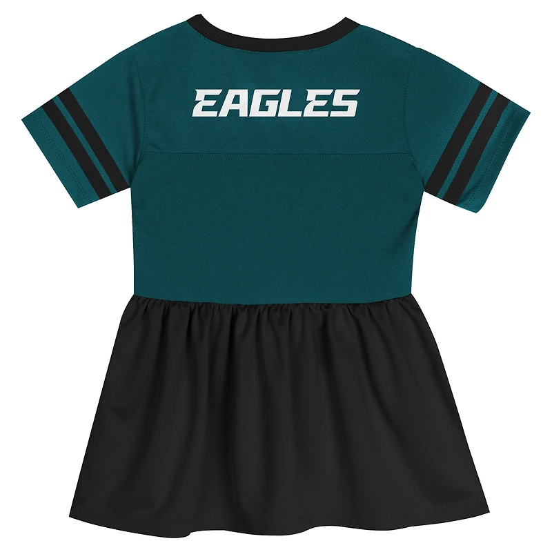 Robe en jersey tendance vert nuit pour fille avec lumières du stade Philadelphia Eagles