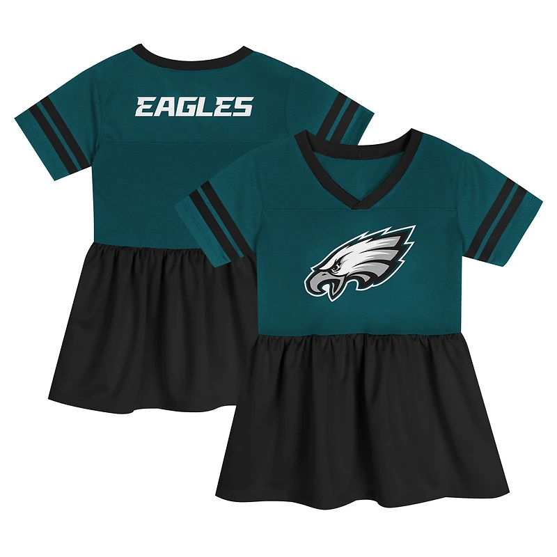 Robe en jersey tendance vert nuit pour fille avec lumières du stade Philadelphia Eagles