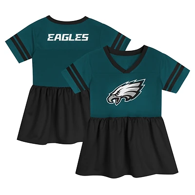 Robe en jersey tendance vert nuit pour fille avec lumières du stade Philadelphia Eagles