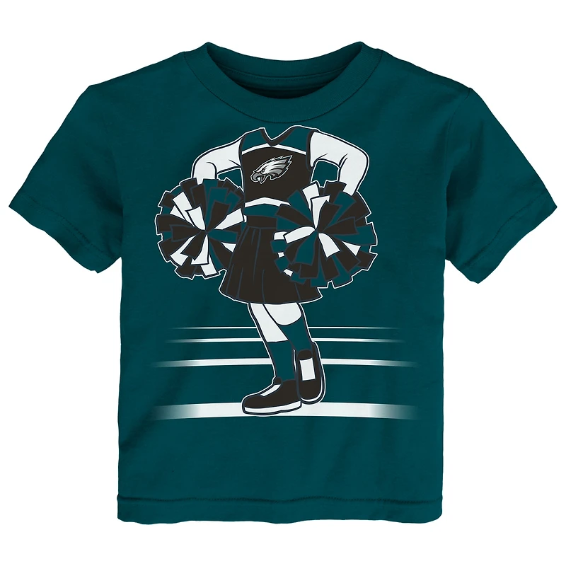 T-shirt ajusté vert nuit des Philadelphia Eagles pour fille Outerstuff