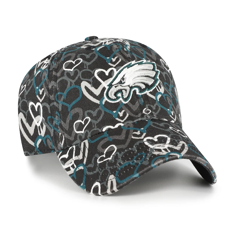 Casquette ajustable « 47 Black Philadelphia Eagles » pour jeunes filles