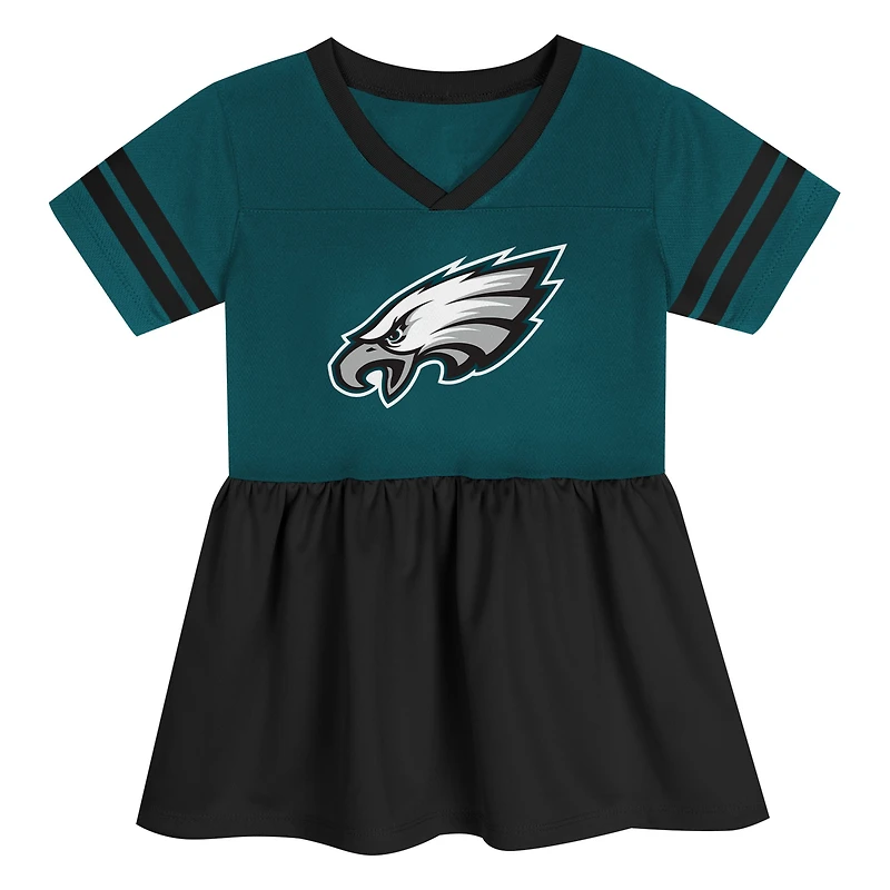 Robe en jersey vert nuit/noir pour jeunes filles des Philadelphia Eagles Stadium Lights