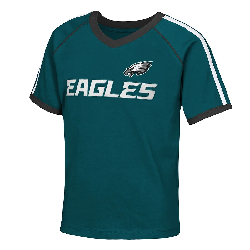 T-shirt de football Outerstuff vert nuit Philadelphia Eagles Score Breaker pour filles