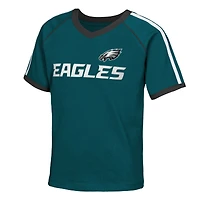 T-shirt de football Outerstuff vert nuit Philadelphia Eagles Score Breaker pour filles