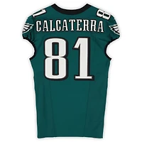 Grant Calcaterra Philadelphia Eagles Game-Used #81 Midnight Green Jersey vs. Tampa Bay Buccaneers on September 28, 2025