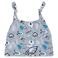 Infant New Era Gray Philadelphia Eagles Animal Baby Beanie Cuffed Knit Hat