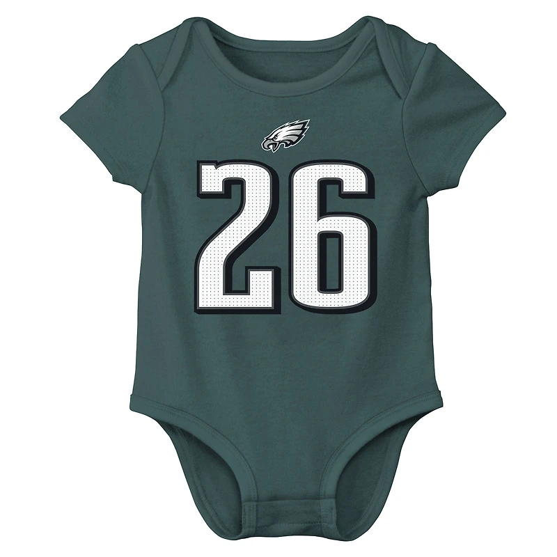 Infant Nike Saquon Barkley Midnight Green Philadelphia Eagles Player Name & Number Bodysuit