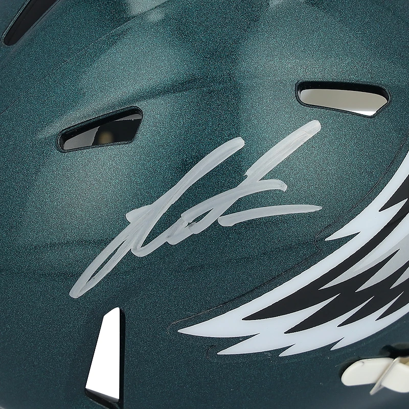 Casque Riddell OVO Speed ​​Mini autographié par Jalen Carter des Philadelphia Eagles