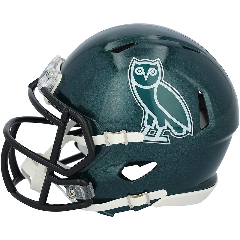Casque Riddell OVO Speed Mini autographié par Jalen Carter des Philadelphia Eagles