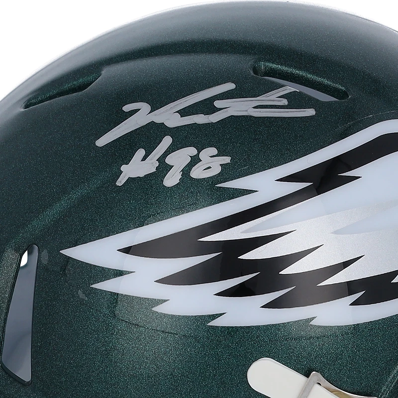 Jalen Carter Philadelphia Eagles Autographed Riddell Speed Mini Helmet
