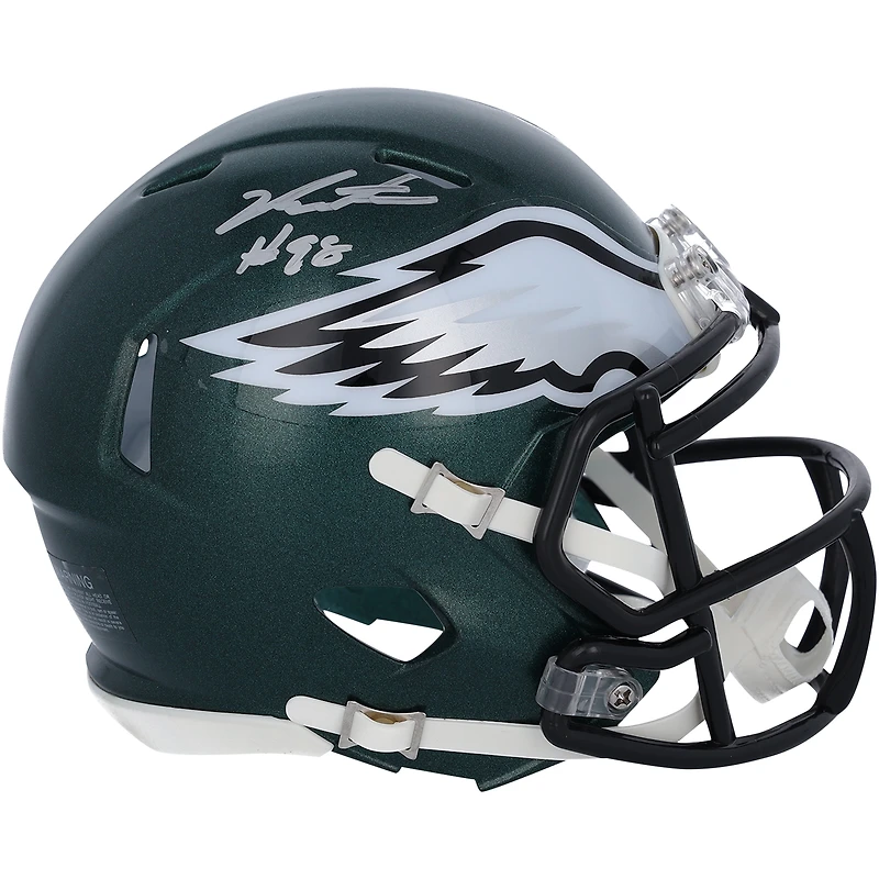 Jalen Carter Philadelphia Eagles Autographed Riddell Speed Mini Helmet