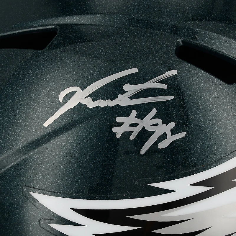 Jalen Carter Philadelphia Eagles Autographed Riddell Speed Replica Helmet