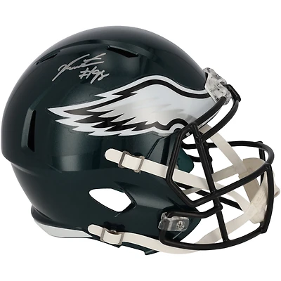 Casque réplique Riddell Speed autographié par Jalen Carter des Philadelphia Eagles