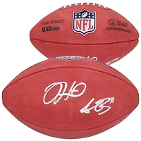 Ballon de football américain Wilson Duke en couleur, autographié par Jalen Hurts et A.J. Brown des Eagles de Philadelphie