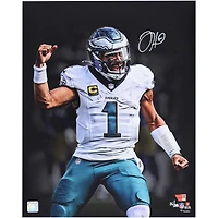 Photo dédicacée de Jalen Hurts (Philadelphia Eagles) - 40,6 x 50,8 cm (édition limitée à 25 exemplaires)