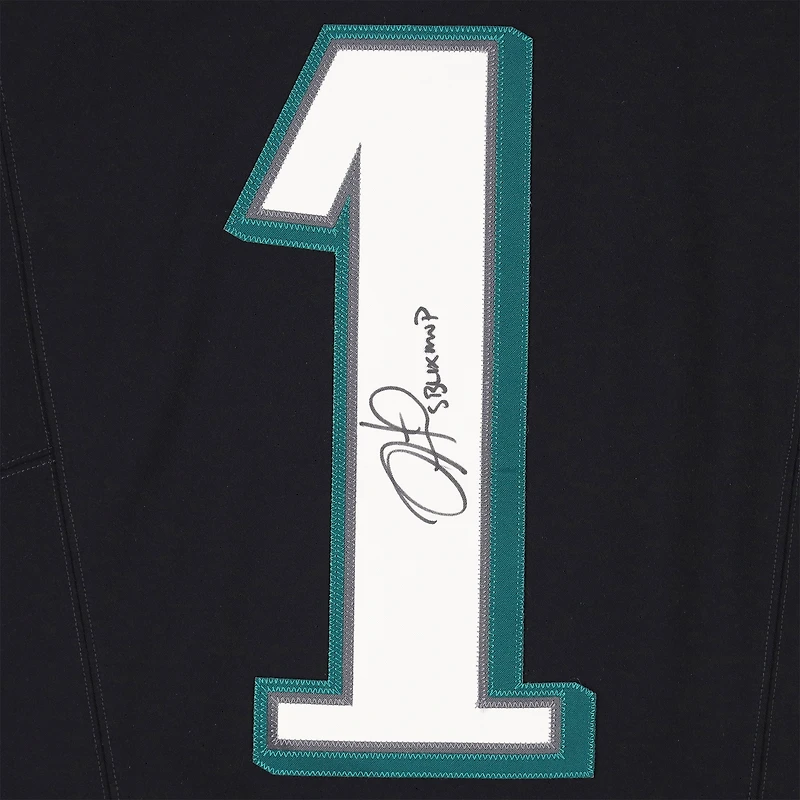 Jalen Hurts Philadelphia Eagles Autographed Nike Black Elite Jersey with "SB LIX MVP" Inscription
