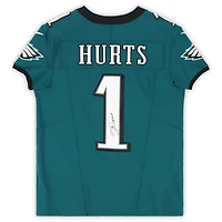 Jalen Hurts Philadelphia Eagles Autographed Nike Midnight Green Elite Jersey with "SB LIX MVP" Inscription