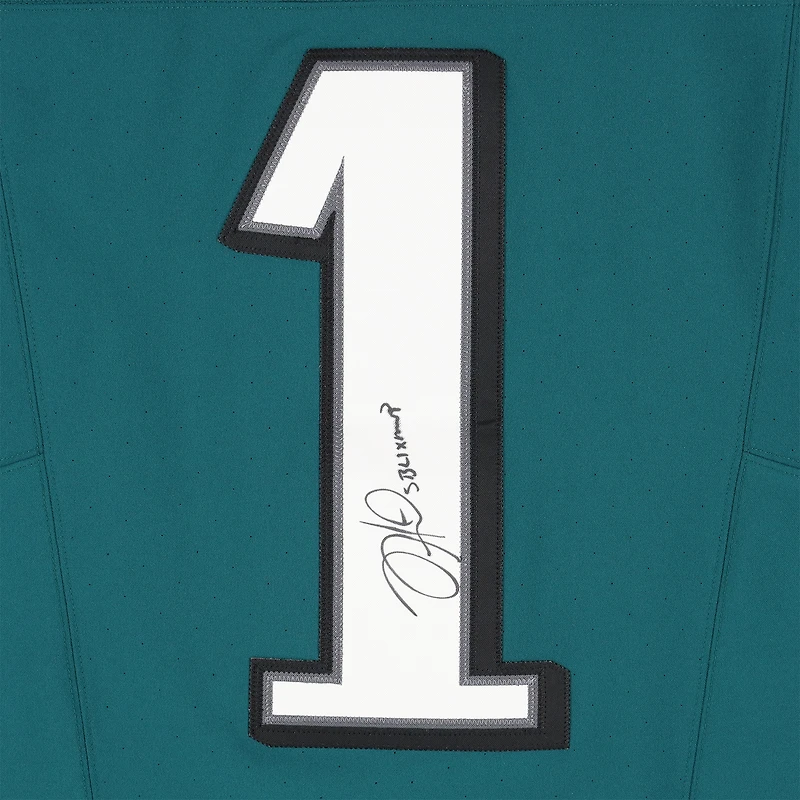 Jalen Hurts Philadelphia Eagles Autographed Nike Midnight Green Elite Jersey with "SB LIX MVP" Inscription