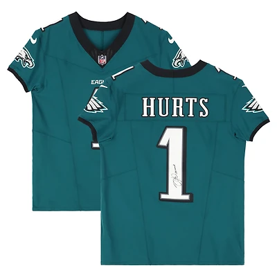 Jalen Hurts Philadelphia Eagles Autographed Nike Midnight Green Elite Jersey with "SB LIX MVP" Inscription