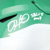 Jalen Hurts Philadelphia Eagles Autographed Riddell Kelly Green Speed Flex Authentic Helmet with "SB LIX MVP" Inscription