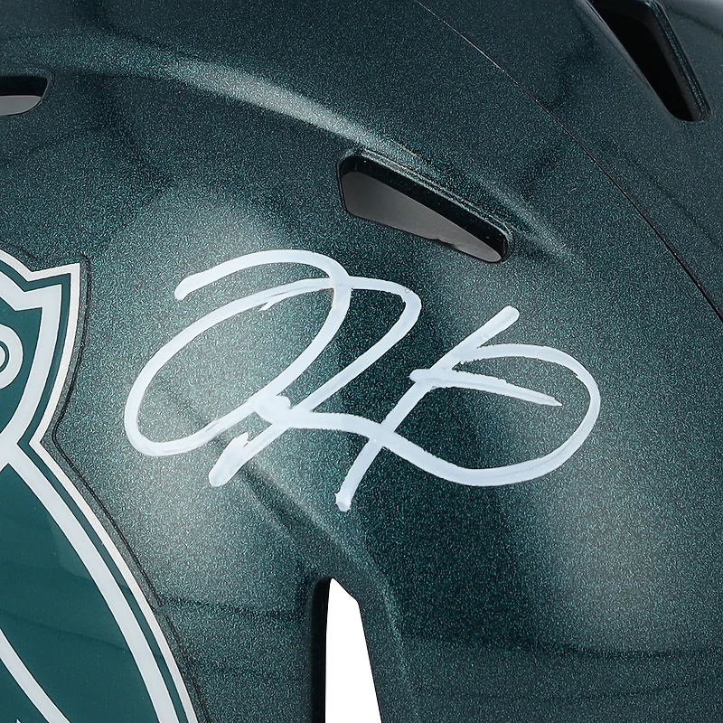 Casque Riddell OVO Speed ​​Mini autographié par Jalen Hurts des Philadelphia Eagles