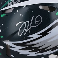 Casque Riddell Speed ​​Authentic autographié par Jalen Hurts (Philadelphia Eagles) - Illustration de King Saladeen - Édition limitée n° 1/1 - WN55915750