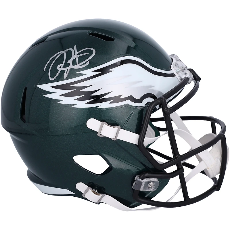 Jalen Hurts Philadelphia Eagles Autographed Riddell Speed Replica Helmet