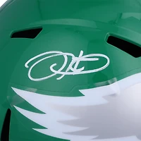 Jalen Hurts Philadelphia Eagles Autographed Riddell Throwback Speed Replica Helmet