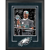 Jalen Hurts Philadelphia Eagles Autographed Super Bowl LIX Champions Deluxe Framed 16" x 20" Photograph 