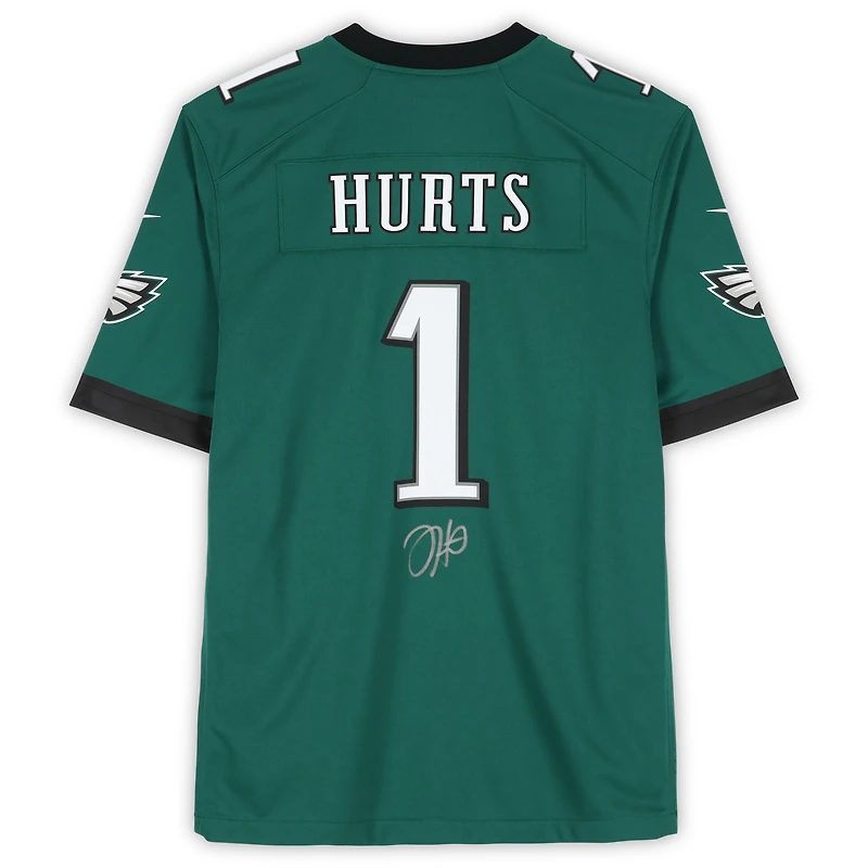 Jalen Hurts Philadelphia Eagles Autographed Super Bowl LIX Champions Nike Midnight Green Game Jersey 