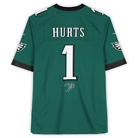 Jalen Hurts Philadelphia Eagles Autographed Super Bowl LIX Champions Nike Midnight Green Game Jersey 