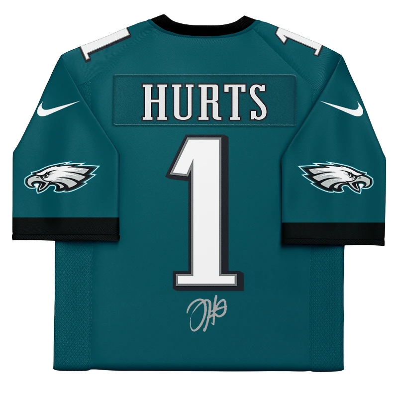 Jalen Hurts Philadelphia Eagles Autographed Super Bowl LIX Champions Nike Midnight Green Game Jersey