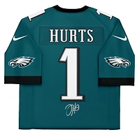 Jalen Hurts Philadelphia Eagles Autographed Super Bowl LIX Champions Nike Midnight Green Game Jersey
