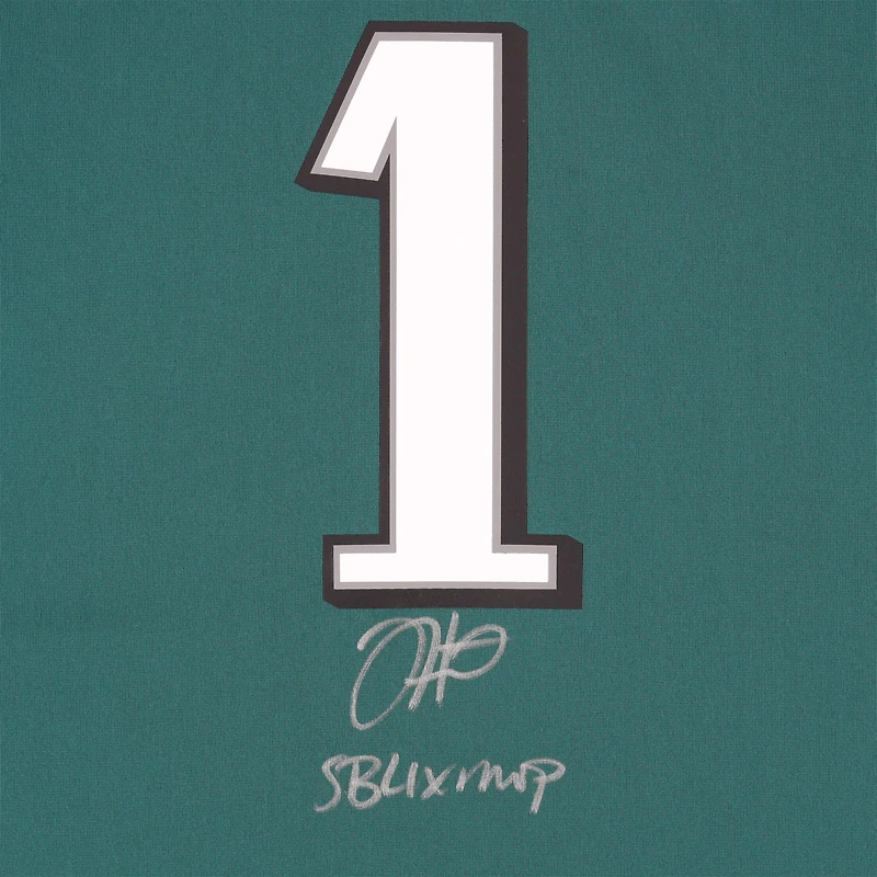Jalen Hurts Philadelphia Eagles Autographed Super Bowl LIX Champions Nike Midnight Green Game Jersey with "SB LIX MVP" Inscription