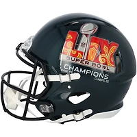Jalen Hurts Philadelphia Eagles Autographed Super Bowl LIX Champions Riddell Logo Speed Authentic Helmet with "SB LIX MVP" Inscription