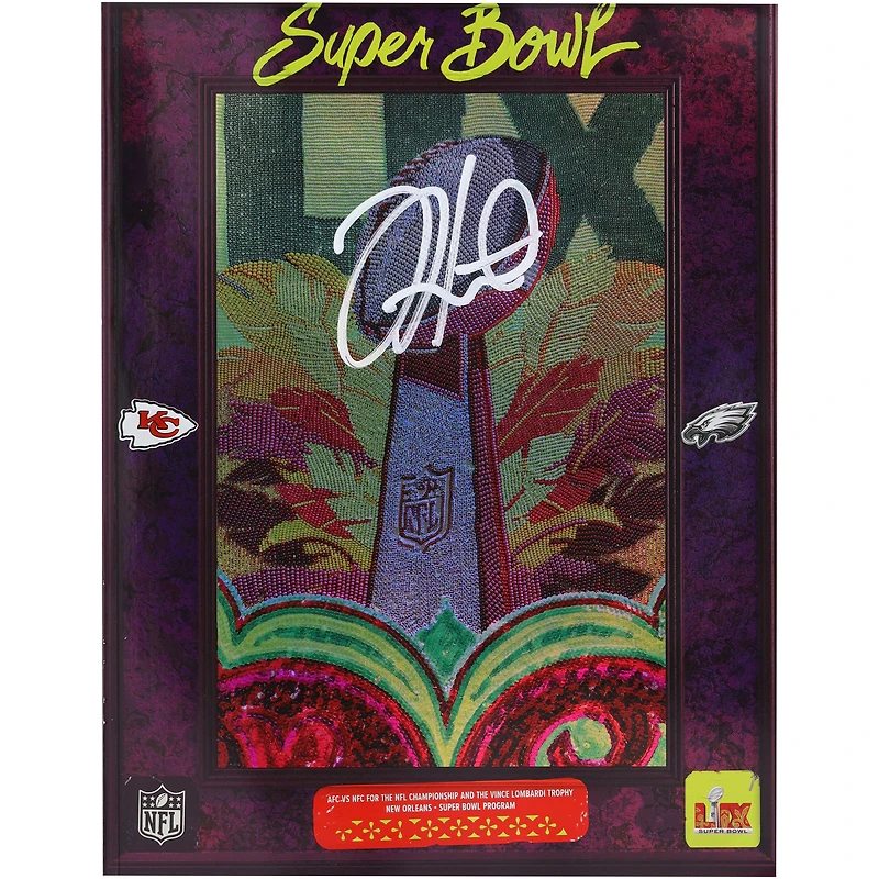 Jalen Hurts Philadelphia Eagles Autographed Super Bowl LIX Program