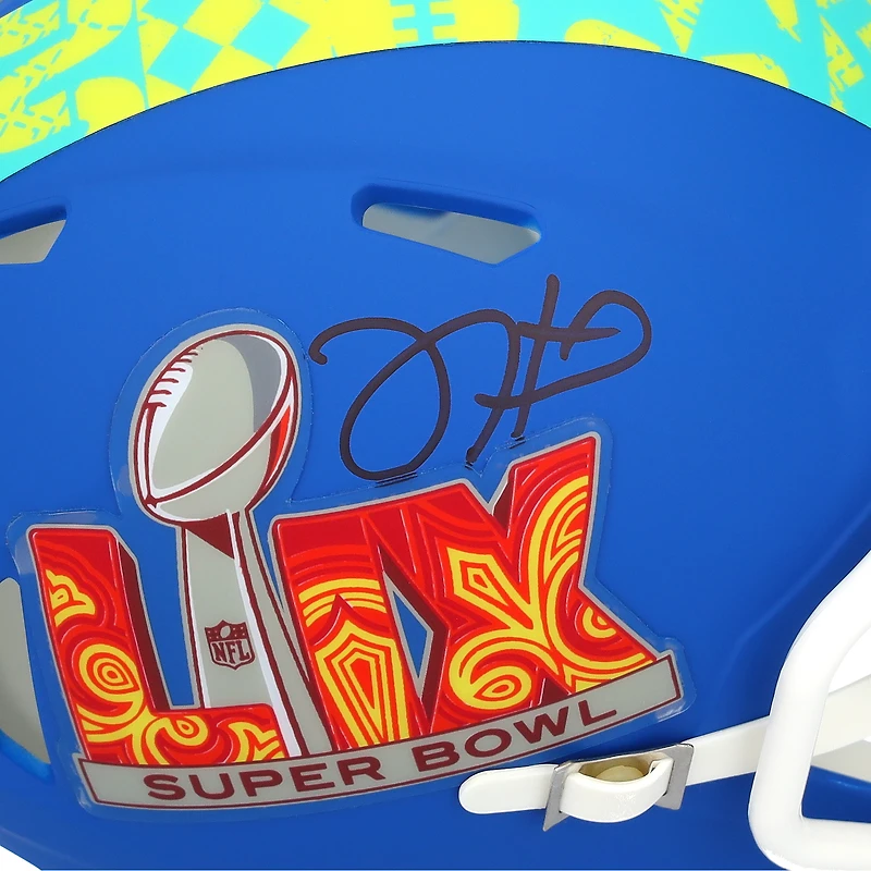 Jalen Hurts Philadelphia Eagles Autographed Super Bowl LIX Riddell Speed Mini Helmet