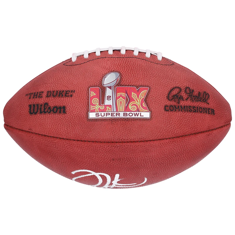 Jalen Hurts Philadelphia Eagles Autographed Super Bowl LIX Wilson Duke Football