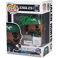 Jalen Hurts Philadelphia Eagles Autographed Throwback Kelly Green Funko Pop! Vinyl Figurine