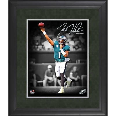 Jalen Hurts Philadelphia Eagles Facsimile Signature Framed 11" x 14" Spotlight Photograph
